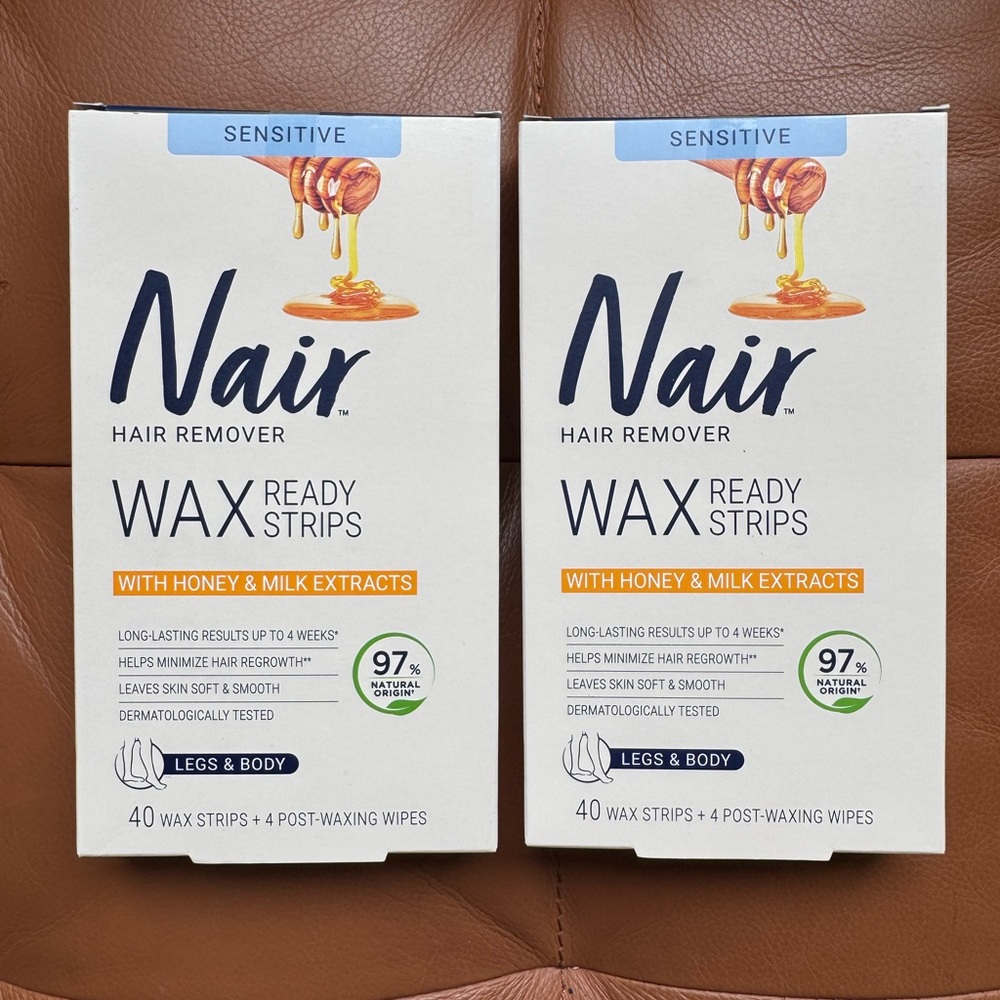 2 for 1 Nair Wax Ready Strips with Honey & Milk Extracts